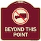 Signmission No Truck No Truck Graphic Beyond This Point Heavy-Gauge Aluminum Sign, 18" x 18", BU-1818-23562 A-DES-BU-1818-23562 - alternate 1
